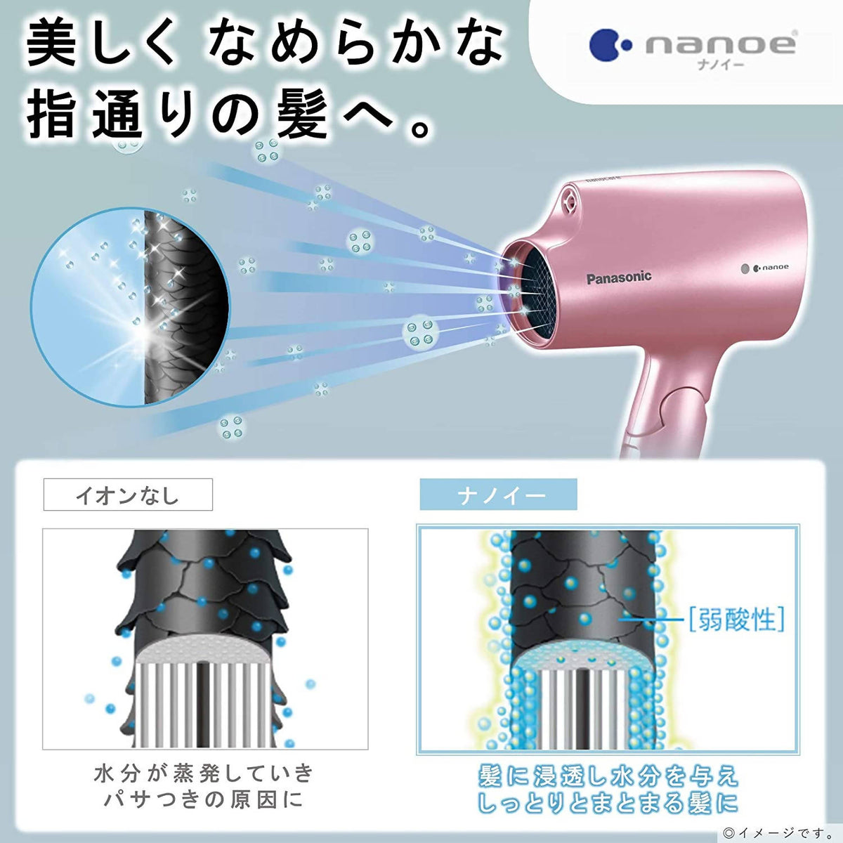 Panasonic EH-NA2E-PP Nano Care Hair Dryer – Pale Pink