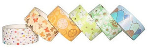 YUBBAEX Colorful Kawaii Washi Masking Tape – 12 Rolls x 15mm Width – Variety of Designs