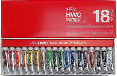 HOLBEIN Artist's Watercolors Set of 18 5ml Tubes