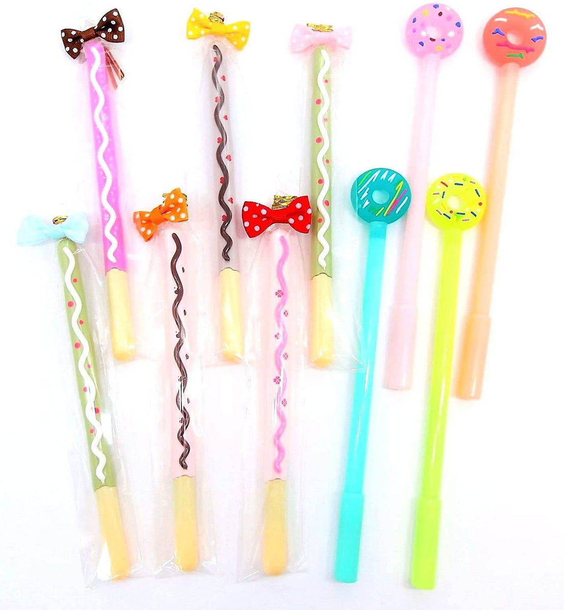  Cute Kawaii Doughnut Shape Gel Ink Pens Japanese