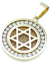 Load image into Gallery viewer, Harajuku-Style Japanese Bling Star of David – Stainless Steel &amp; Zirconia
