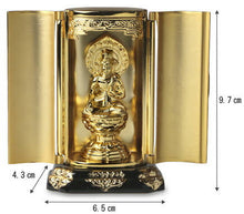 Load image into Gallery viewer, Takaoka Gold-Plated Buddhist Statue – Kokuzo Bodhisattva – 9.7 cm