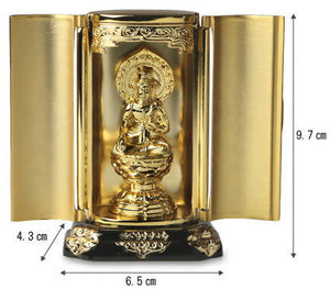 Takaoka Gold-Plated Buddhist Statue – Kokuzo Bodhisattva – 9.7 cm