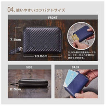 Load image into Gallery viewer, STREAM Japanese Carbon Leather Men’s Wallet &amp; Coin Case