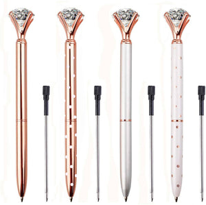 Diamond Pika Pika Ballpoint Pens – Set of 4