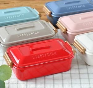 Sabu Stapledish Antibacterial Japanese Bento Lunch Box – Red