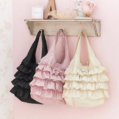 Romantic Princess (Romapri) Frill Eco Bag – Black Color