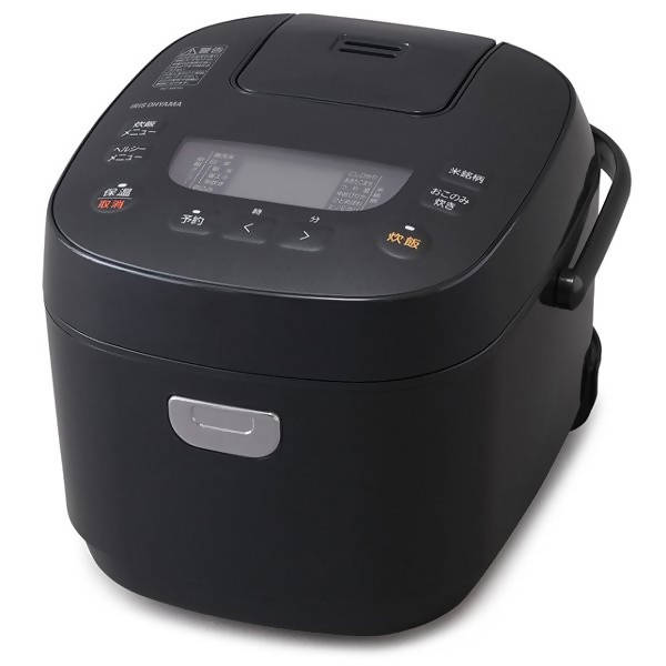 Iris Ohyama RC-ME50-B Microcomputer Rice Cooker – 5.5 Go Capacity – Black
