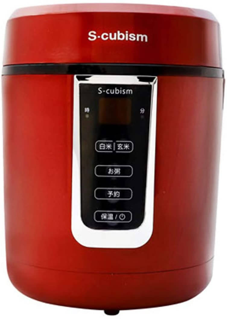 Tokyo Deco Mini Rice Cooker with Handle – 0.5-1.5 Go Capacity – SCR-H15 – Red