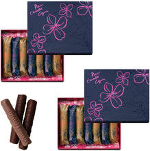 Load image into Gallery viewer, Yokumoku Petit Chocolate-Covered Cigar Butter Cookies – 28 Pieces