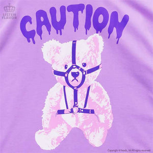 LISTEN FLAVOR Harness Bear Mega T-Shirt – One Size Big – Lavender – Straight Outta Harajuku