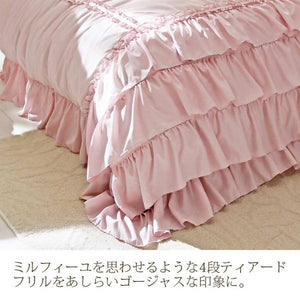 Romantic Princess (Romapri) Mille-Feuille Comforter Cover – Single Bed Size – Pink