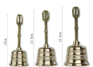 Koyasan Buddhist Five-Pronged Vajra Brass Thick Lingering Bell – 12.8 cm