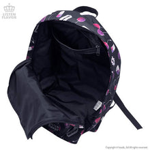 Load image into Gallery viewer, LISTEN FLAVOR Cherry Temptation Pattern Backpack – Black – Straight Outta Harajuku
