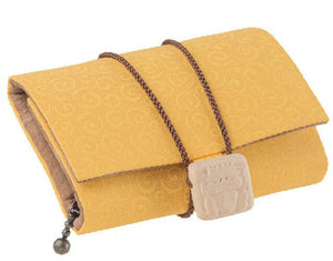 Mihotoke Buddhist Wallet – Yellow – Handcrafted in Kamakura, Japan