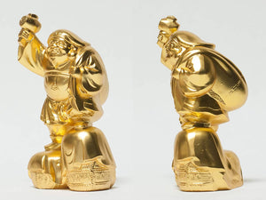 TAKAOKA Seven Lucky Gods Daikokuten Buddhist 24k Gold-Plated Statue Figurine
