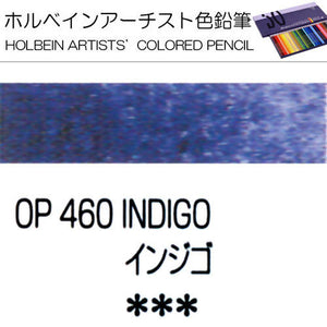Holbein Artists’ Colored Pencils – Set of 10 Pencils in the Color Indigo – OP460