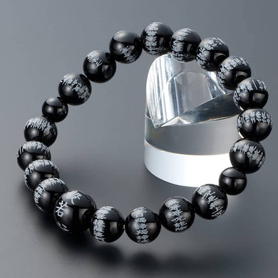TAKITA SHOTEN Black Onyx Japanese Buddhist Bracelet