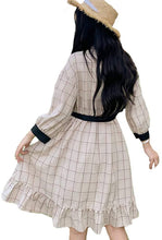 Load image into Gallery viewer, Atopddan Ladies’ One-Piece Vintage-Style Summer Dress – Frills &amp; Waist Ribbon