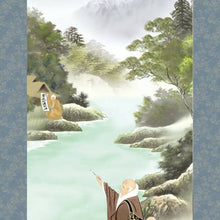 Load image into Gallery viewer, Traditional Japanese Buddhist Hanging Scroll - Buddhist Artwork by Hokuyama Ayumu