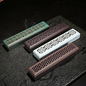 Japanese Zen Buddhist Incense Burner - Cobalt