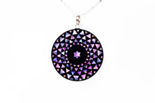 Load image into Gallery viewer, Shell Lacquer (Raden) Necklace - Geometric Medium – Pink