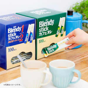 AGF Blendy Stick Cafe au Lait Instant Coffee - 100 Stick Value Pack - Best Seller in Japan