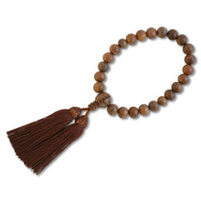 Load image into Gallery viewer, Kyoto Kokūzō Bodhisattva Men’s Prayer Beads with Silk Fringe