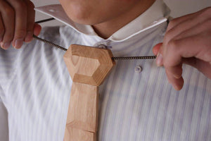 NOKUTIE Japanese Ash-Tree Flexible Wood Necktie – Handmade – New Japanese Invention Featured on NHK TV!