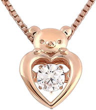 Load image into Gallery viewer, J-PLUS Rilakkuma Dancing Stone Necklace – Pink Gold