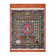 Load image into Gallery viewer, Japanese Buddhist Mikkyō Scroll – Taizōkai Mandala – Small