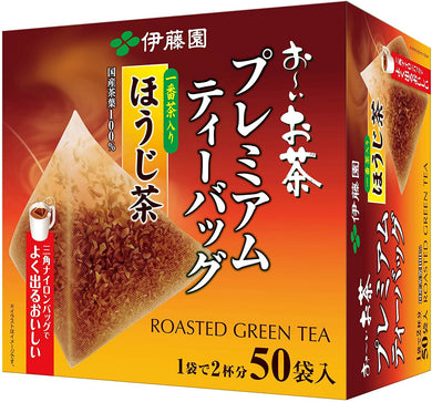 ITO EN Premium Hojicha Roasted Green Tea – 1.8g x 50 Bags – Shipped Directly from Japan