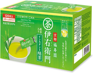 IYEMON CHA Matcha Blend Ryokucha Instant Green Tea – 0.8g x 120 Sticks – Shipped Directly from Japan