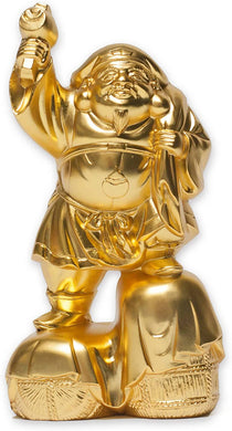 TAKAOKA Seven Lucky Gods Daikokuten Buddhist 24k Gold-Plated Statue Figurine