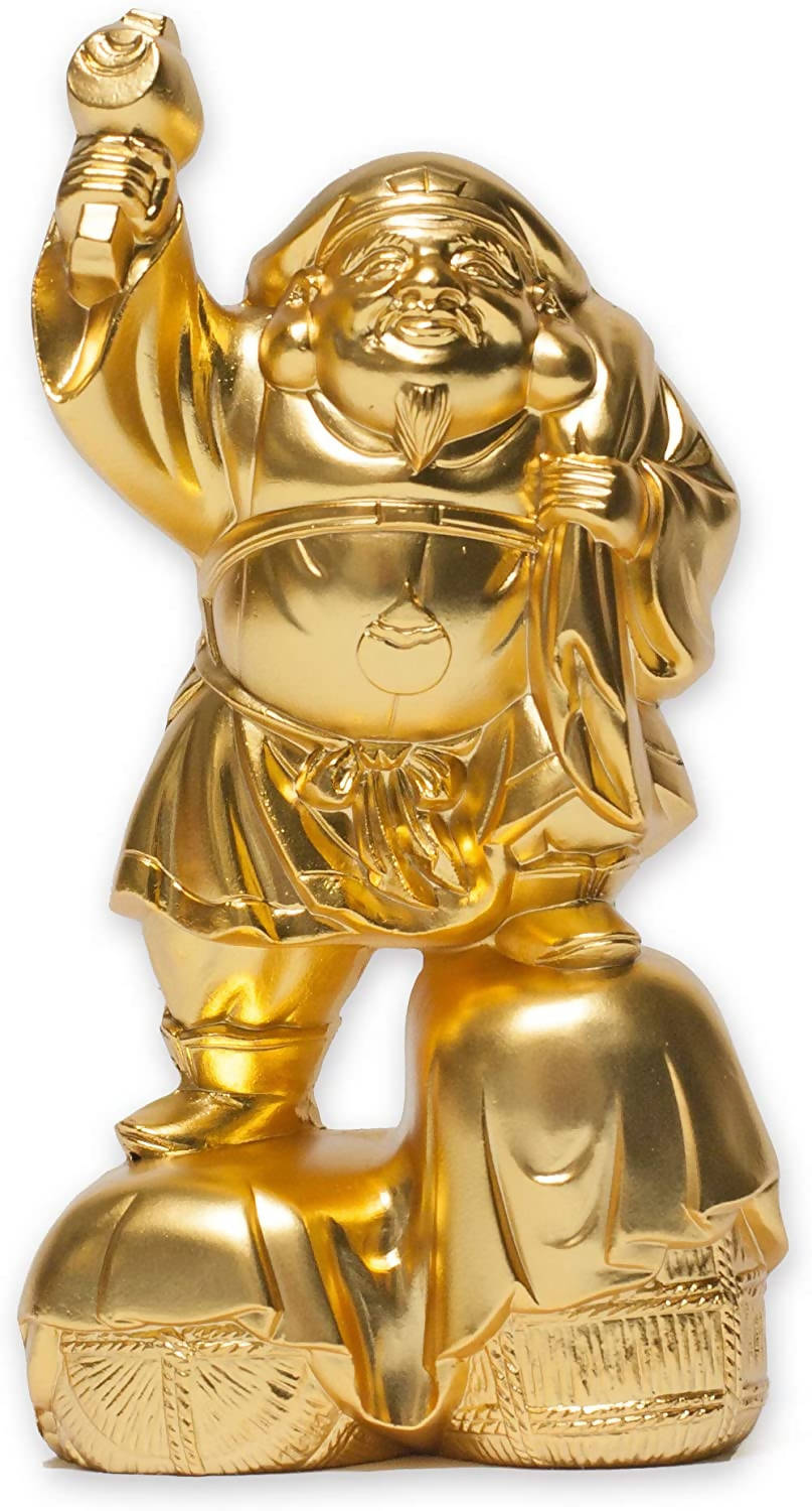 Takaoka Seven Lucky Gods Daikokuten Buddhist 24k Gold-Plated ...