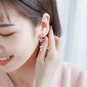 ONNFMH Kawaii Sakura Earrings – Pink – Clip On – Popular in Japan
