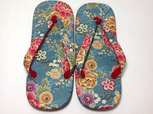 Load image into Gallery viewer, Hyakuka Ranran Kawaii Women’s Setta Sandals – Flower Pattern