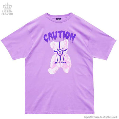 LISTEN FLAVOR Harness Bear Mega T-Shirt – One Size Big – Lavender – Straight Outta Harajuku