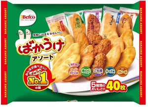 KURIYAMA Rice Snacks Bakauke Assortment Large Set – 10 Bags x 40 Pieces