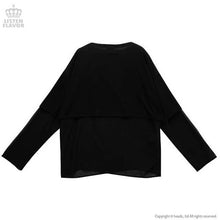 Load image into Gallery viewer, LISTEN FLAVOR Infinite Dream (Mugen no Mugen) See-Through Layered Short Top – One Size – Black