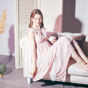 Romantic Princess (Romapri) Tiered-Frill Fishtail Dress Pajamas