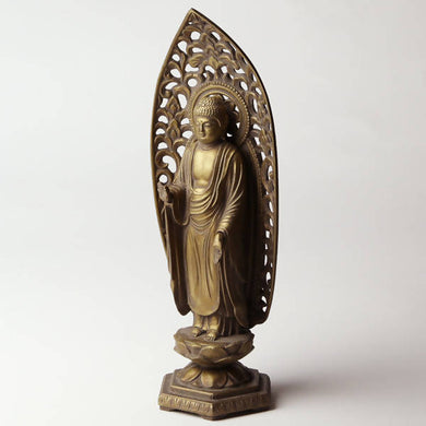 Takaoka Antique-Style Buddha Statue – Amida Nyorai – 15 cm