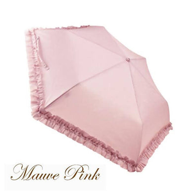Romantic Princess (Romapri) Frilled Folding Mini-Umbrella – Mauve Pink