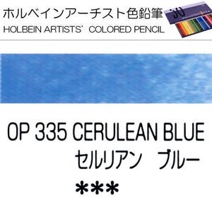 Holbein Artists’ Colored Pencils – Set of 10 Pencils in the Color Cerulean Blue – OP335