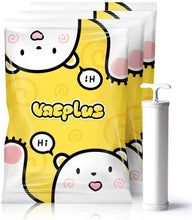 Load image into Gallery viewer, VACPLUS Cute Bear Compression Storage Bag Set – 3 Sheets with Pump – 100cm x 80cm