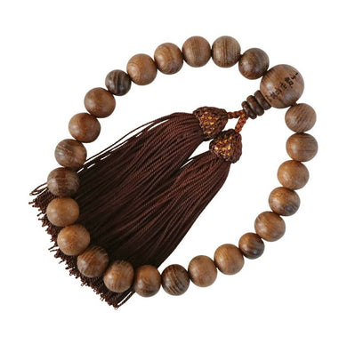 Kyoto Kannon Bodhisattva Men’s Prayer Beads with Silk Fringe