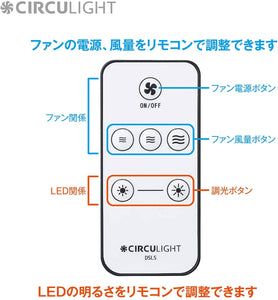 Doshisha Combination Ceiling Fan & LED Light Fixture – with Remote Control – New Japanese Invention Featured on NHK TV!