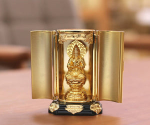 Takaoka Gold-Plated Buddhist Statue – Mahasthamaprapta – 9.7 cm