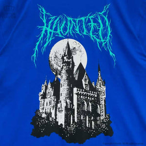 LISTEN FLAVOR Haunted Castle Mega T-Shirt – Big – Blue – Straight Outta Harajuku