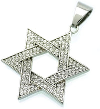 Load image into Gallery viewer, Harajuku-Style Japanese Star of David Pendant – Stainless Steel &amp; Zirconia